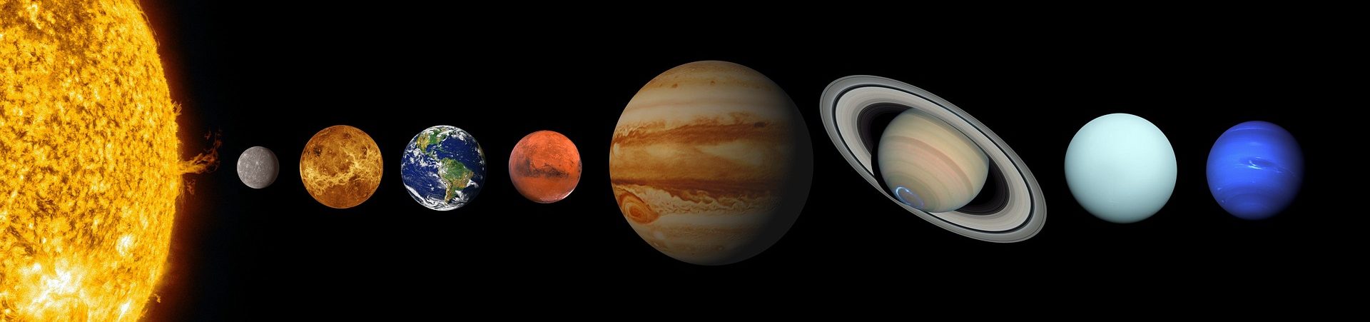 Planety sluneční soustavy velikosti planet