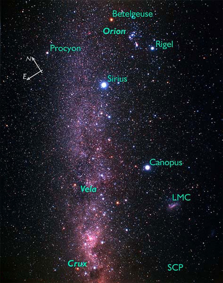 Hvězda Canopus (α Car / α Carinae / Alfa Carinae)