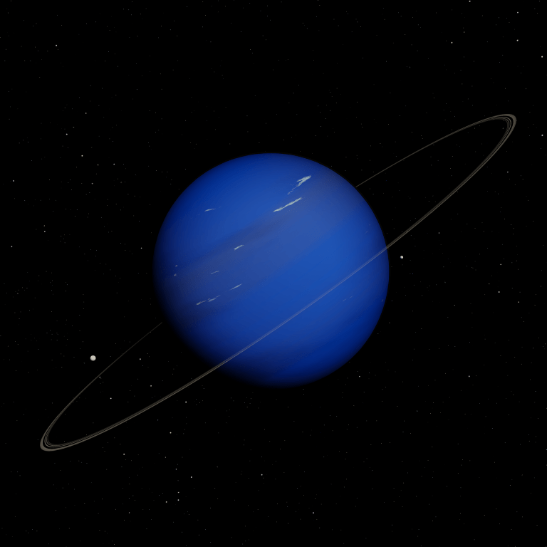 planeta neptun modrá